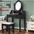 Levede Dressing Table&Stool 3 Mirror Cabinet 7 Drawer Makeup Organiser
