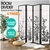 Levede 4 Panel Free Standing Foldable Room Divider Screen Floral Print
