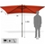 Mountview Outdoor Patio Aluminum Tiltable Solar Umbrella Sun Shade Shelter