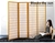Levede Room Divider Screen 3 Panel Wooden Dividers Timber Stand Bloom