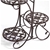 2x Levede Flower Shape Metal Plant Stand with 4 Plant Pot Space in Colour