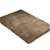 Ultra Soft Anti Slip Rectangle Plush Shaggy Floor Rug 120x170cm Taupe