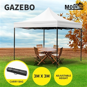 Mountview Gazebo Pop Up Marquee 3x3m Can