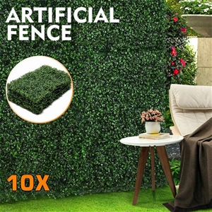 10x Artificial Boxwood Hedge Fake Vertic