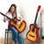 BoPeep 38 " Wooden Acoustic Guitar Classical Cutaway Steel String w/ Bag
