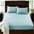 DreamZ 4 Pcs Natural Bamboo Cotton Bed Sheet Set Size Double Bluish Grey