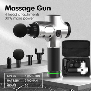 4Head Electric Massage Gun LCD Percussio