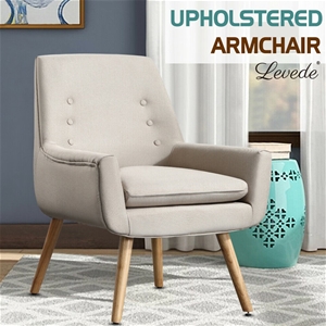 Levede Upholstered Fabric Dining Chair K