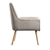 Levede 1x Upholstered Fabric Dining Chair Kitchen Wooden Modern Cafe Chairs