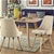 Levede 2x Upholstered Fabric Dining Chair Kitchen Wooden Modern Cafe Chairs