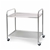 SOGA 2 Tier S/S Kitchen Dining Food Cart Trolley Utility Rnd 81x46x85cm Sml