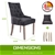 2X French Provincial Oak Leg Chair AMOUR - BLACK