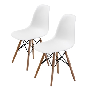 2X DSW Dining Chair - WHITE