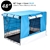 48" Foldable Wire Dog Cage with Tray + BLUE Cover
