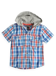 Pumpkin Patch Boy's Checked Shirt With H