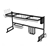 2-Tier 95cm Stainless Steel Kitchen Shelf Organizer Dish Drying Rack
