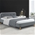 Artiss King Single Size Bed Frame Base Mattress Leather Wooden Grey POLA
