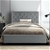 Artiss Single Size Bed Frame Base Mattress Platform Fabric Wooden Grey VAN