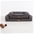 Faux Linen Pet Bolster Sofa Lounge - Dark Grey Small