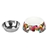 Charlie's Melamine Printed Pet Feeders with Stainless Bowl -Stripe Large