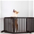 Charlie's Durable 100% MDF 4 Panel Freestanding Pet Gate Brown