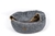 Charlie's Pet Round Bed with Faux Fur Cover Dark Grey - Medium