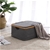 Sherwood Linen & Bamboo Square Laundry Bag with Cover 40*33*20cm