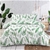 Dreamaker 300TC Cotton Sateen Printed Quilt Cover Set Green Ferns King Bed