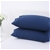 Dreamaker 250TC Plain Dyed Standard Pillowcases - Twin Pack -Insignia Blue