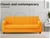 Couch Sofa Seat Covers Stretch Protectors Slipcovers 4 Seater Amber