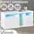 Levede Buffet Sideboard Storage Modern High Gloss Cabinet Cupboard White