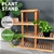 4 Tiers Premium Bamboo Wooden Plant Stand In/outdoor Garden Planter Flower