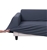 Sherwood Jacquard Easy Stretch Navy 4 Seater Couch Sofa Cover