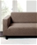 Sherwood Polygon Jacquard Easy Stretch LIGHT BROWN 2Seater Couch Sofa Cover