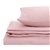 Natural Home Linen Quilt Cover Set Double Bed Blush Pink