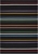 Med Multi Handmade NZ Blend Wool Scandi Striped Flatwoven Rug - 225X155cm