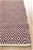 Medium Purple Handmade Cotton & Jute Diamond Rug - 225X155cm