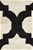 Medium Monochromatic Handmade Wool Lattice Flatwoven Rug - 225X155cm