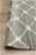 Medium Grey Handmade Wool Ripple Flatwoven Rug - 225X155cm