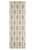 Large Grey Handmade Wool Geo Flatwoven Runner Rug - 400X80cm