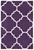 Large Purple Handmade Wool Trellis Flatwoven Rug - 280X190cm