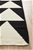 Medium Black Handmade Wool Arrows Flatwoven Rug - 225X155cm