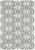 Medium Grey Handmade Wool Snowflake Flatwoven Rug - 225X155cm