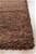 Medium Plain Brown Matte Finish Shag Rug - 230X160cm
