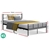 Artiss Metal Bed Frame King Single Size Platform Foundation Mattress Base