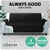 Artiss Sofa Cover Quilted Couch Lounge Protector Slip3 Seater Black