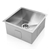 Cefito Kitchen Sink Stainless Steel Under/Topmount Laundry 360x360mm