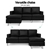 Artiss Sofa Lounge Set Couch Futon Corner Chaise Leather 3 Seater Suite