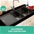 Cefito 1000 x 450mm Stainless Steel Sink - Black