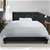 Bed Frame Single Size Base Mattress Platform Fabric Wooden Charcoal SOHO